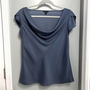 Ann Taylor cowl neck short sleeve blouse